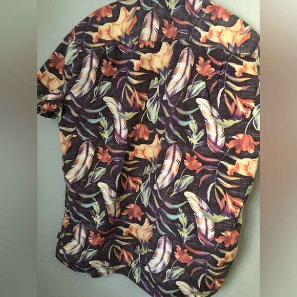 Hurley Men's Tropical Print Shirt XL - Picture 7 of 8